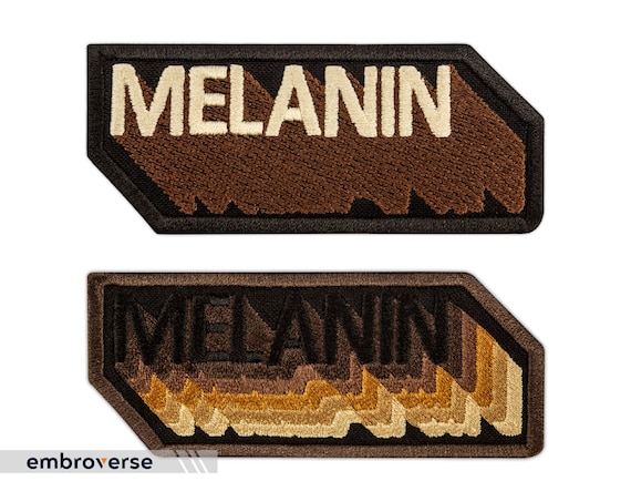 Melanin Patch - Black Girl Power, Pretty Woman - BLM Embroidered Iron On Patches - 2 types