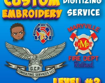 CUSTOM EMBROIDERY Digitizing Service