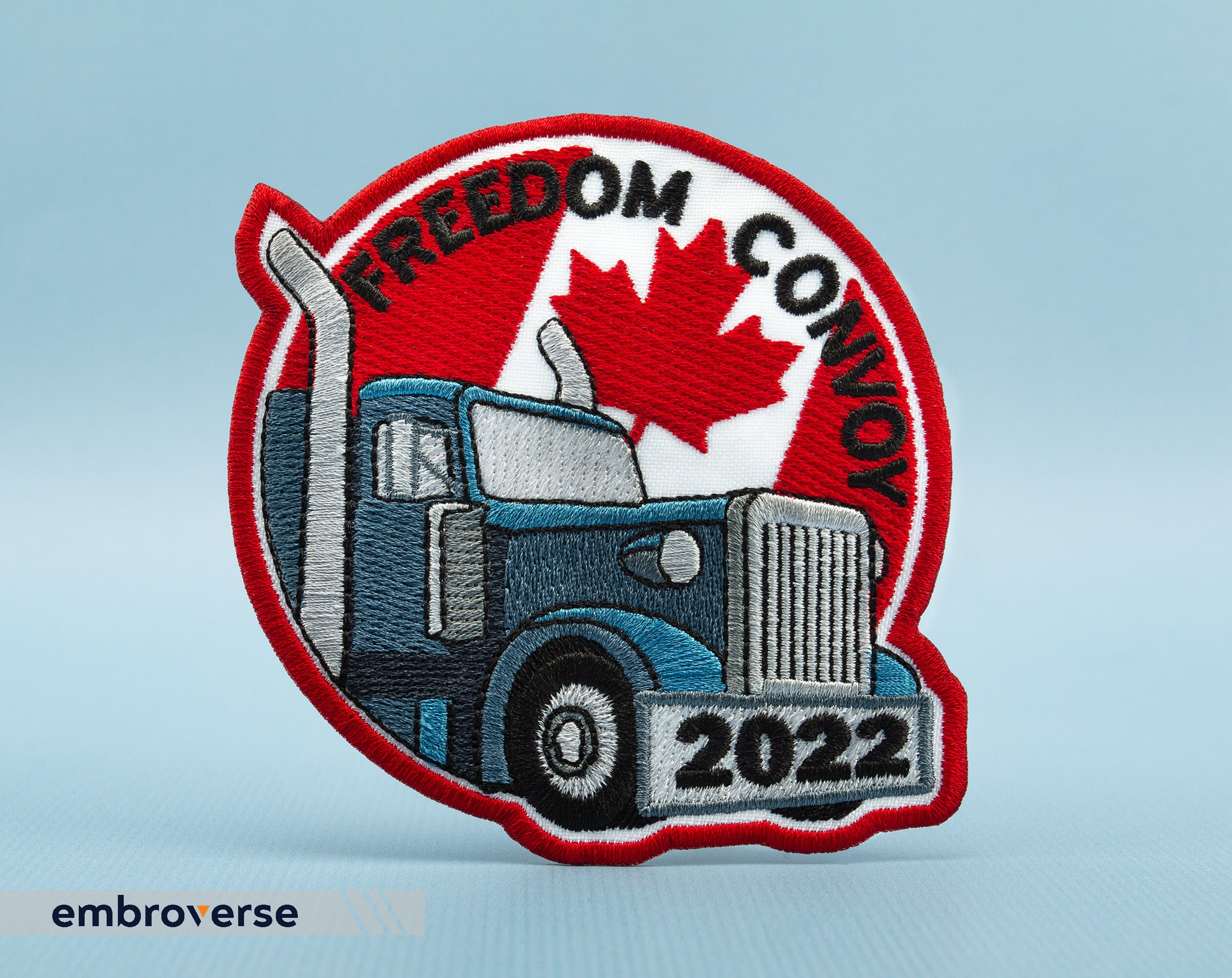 Vintage Style Freedom Convoy Canada Canadian Truckers American Trucker Keep on Truckin Shirt Patch Badge 8cm Hat 3.2 inches Applique
