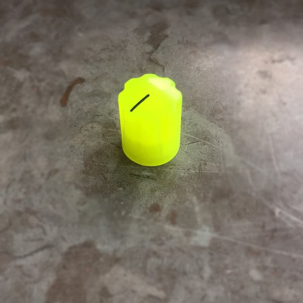 Bright Yellow/Lime green Fluorescent Neon Davies 1900H Clone Knob