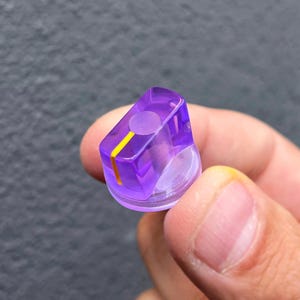 Transparent Purple knob - Guitar Pedal etc - Davies 1510 Clone