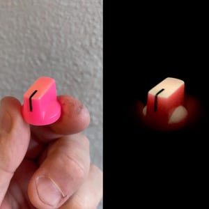 Bright Bubble Gum Pink Fluorescent Neon with "Glow in the Dark" - Guitar Pedal etc - Davies 1510 Clone