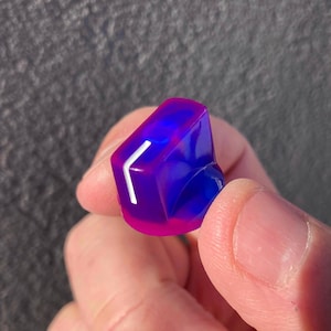 Hell lila / dunkelblau fluoreszierender Neon Knopf - Gitarren-Pedal usw - Davies 1510 Clone