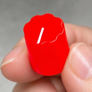 Bright Red Fluorescent Neon Davies 1900H Clone Knob