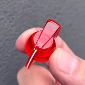 Chicken Head Pointer Knob - Transparent Red