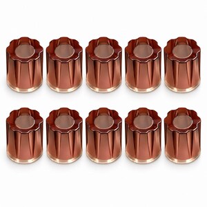 PACK OF 10 Transparent Brown Davies 1900H Encoder Clone Knob - D-shaft (Push-On)