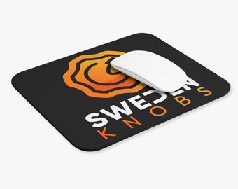 Sweden Knobs - Black Mouse Pad - Size 9" × 8" (23 x 20 cm)