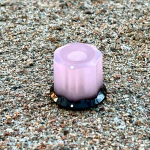Moog Clone Knob Transparent Baby Pink / Opaque Black Color - with Color Dot or ENCODER