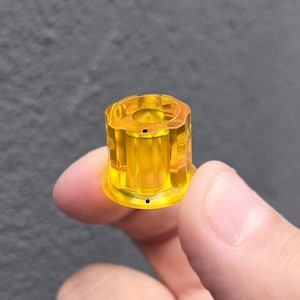 Moog Clone Knob Transparent Yellow Color - with Color Dot or ENCODER