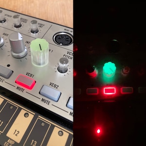 KORG VOLCA Green &quot;Glow in the Dark&quot; Davies 1900H Clone Knob