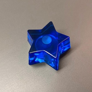 Star Guitar Knob - Transparent Blue