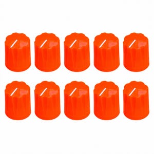PACK OF 10 Bright Orange UV-reactive Fluorescent Neon Davies 1900H Clone Knob