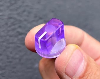 Transparent Purple knob - Guitar Pedal etc - Davies 1510 Clone