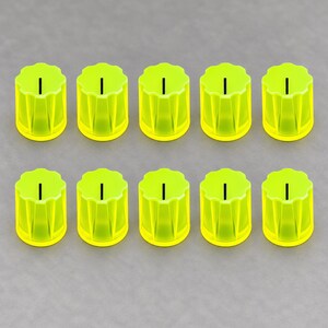 PACK OF 10 Pineapple Yellow with Green Phosphorescent "Glow in the Dark" Davies 1900H Clone Knob