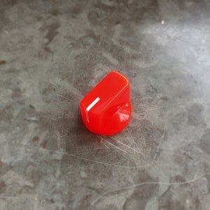 Bright Candy Red Fluorescent Neon Knob - Guitar Pedal etc - Davies 1510 Clone