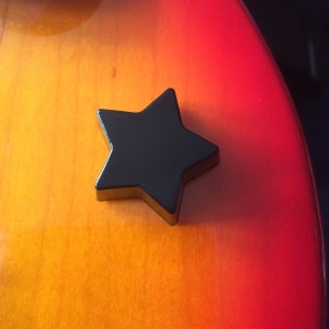 Star Guitar Knob Black