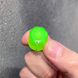 Bright Green Fluorescent Neon Knob color Moog Clone Knob - with Color Dot or ENCODER