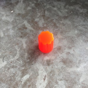 Bright Orange Fluorescent Neon Davies 1900H Encoder Clone Knob