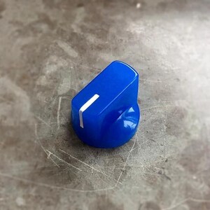 Bright Dark Blue Fluorescent Neon Knob - Guitar Pedal etc - Davies 1510 Clone
