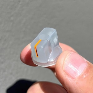 Transparent Gray knob - Guitar Pedal etc - Davies 1510 Clone
