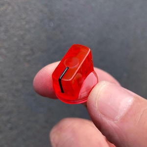 Transparent Red knob - Guitar Pedal etc - Davies 1510 Clone