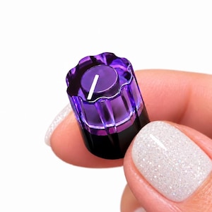 Transparent Purple / Opaque Black Davies 1900H Clone Knob