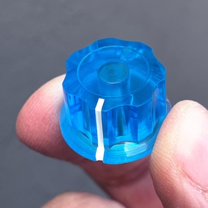 Transparent Blue Rotary knob