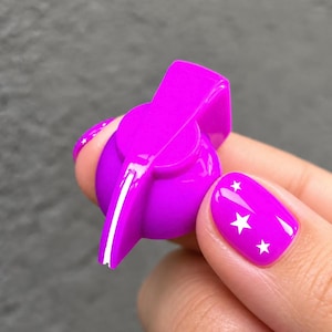 Chicken Head Pointer Knob - Bright Violet Fluorescent Neon