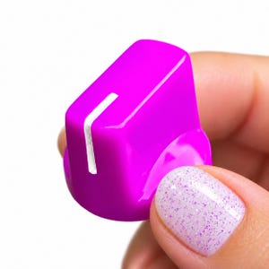 Felviolette fluorescerende neonknop - gitaarpedaal enz. - Davies 1510 Clone