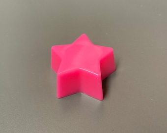 Perilla de guitarra Star - Perilla fluorescente de color neón rosa chicle brillante