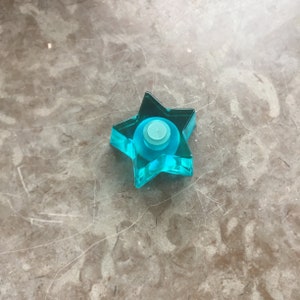 Star Guitar Knob - Transparent Turquoise