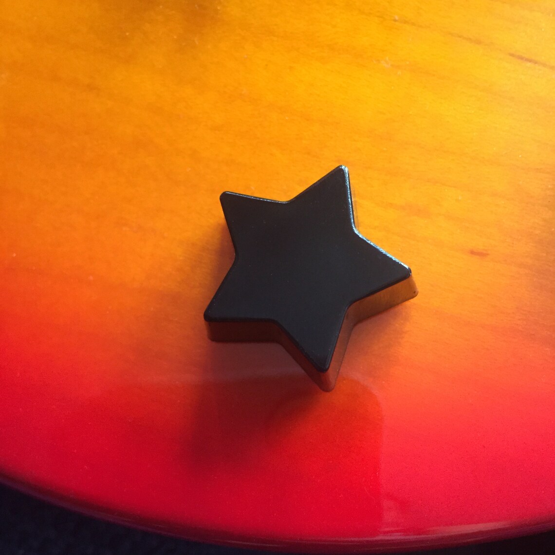 Star Guitar Knob Black Etsy