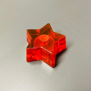 スターギターノブ - 透明レッド