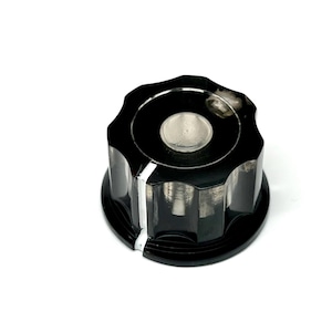 Transparent Light Brown / Opaque Black Rotary knob