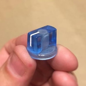 Transparante blauwe knop - gitaarpedaal enz. - Davies 1510 Clone