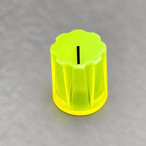 Pomo clon Davies 1900H amarillo piña con fosforescente verde que brilla en la oscuridad