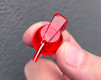 Chicken Head Pointer Knob - Transparent Red