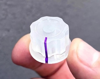 Perilla giratoria blanca transparente