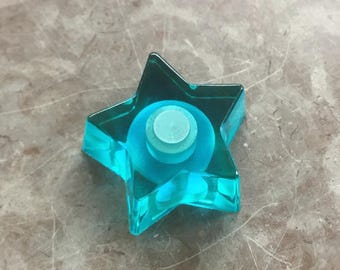 Manopola per chitarra a stella - Turchese trasparente