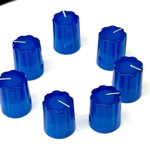 Bright Dark Blue Fluorescent Neon Davies 1900H Clone Knob