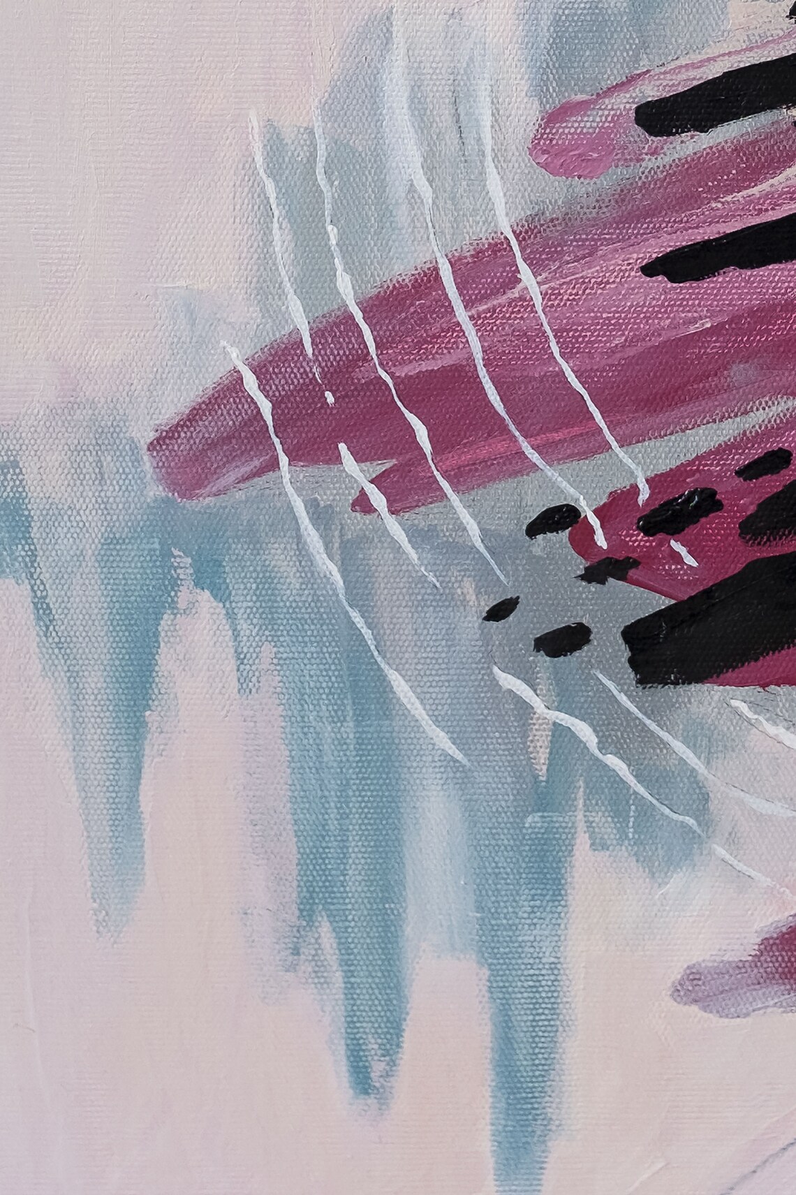 Brush Stroke Art Original Painting Сustom Order Acrylic Etsy