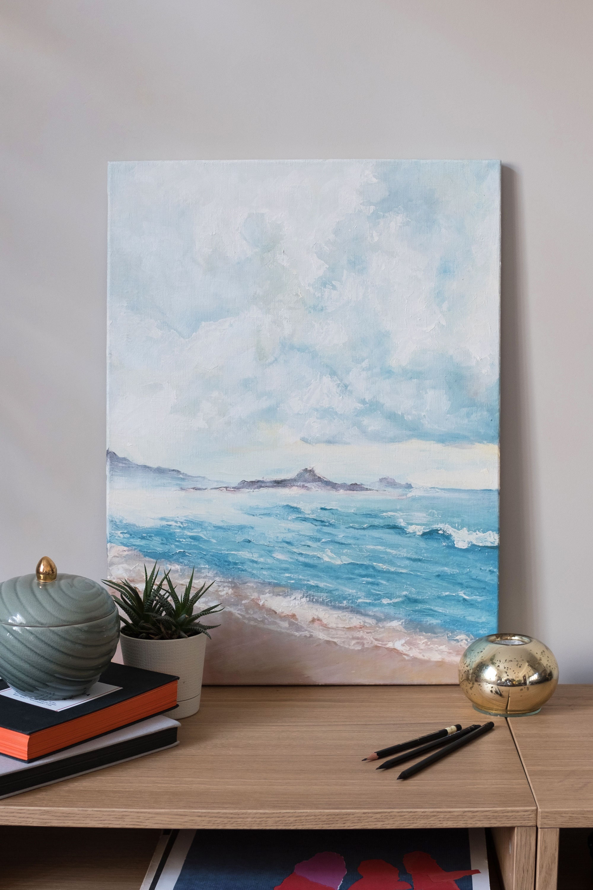 Ocean Oil Painting. Original PaintingOil Painting Canvas Etsy