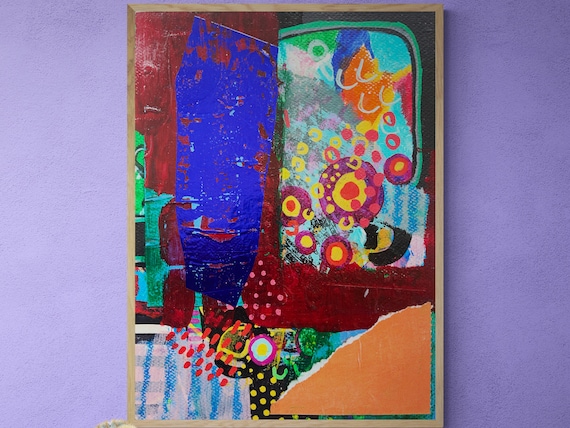 抽象アート作品 混合メディア 抽象アート作品 混合メディア - メルカリ