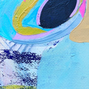 Färgglad väggkonst på papper, blandteknikcollage, abstrakt landskapsmålning, expressionistiskt konstverk bild 5