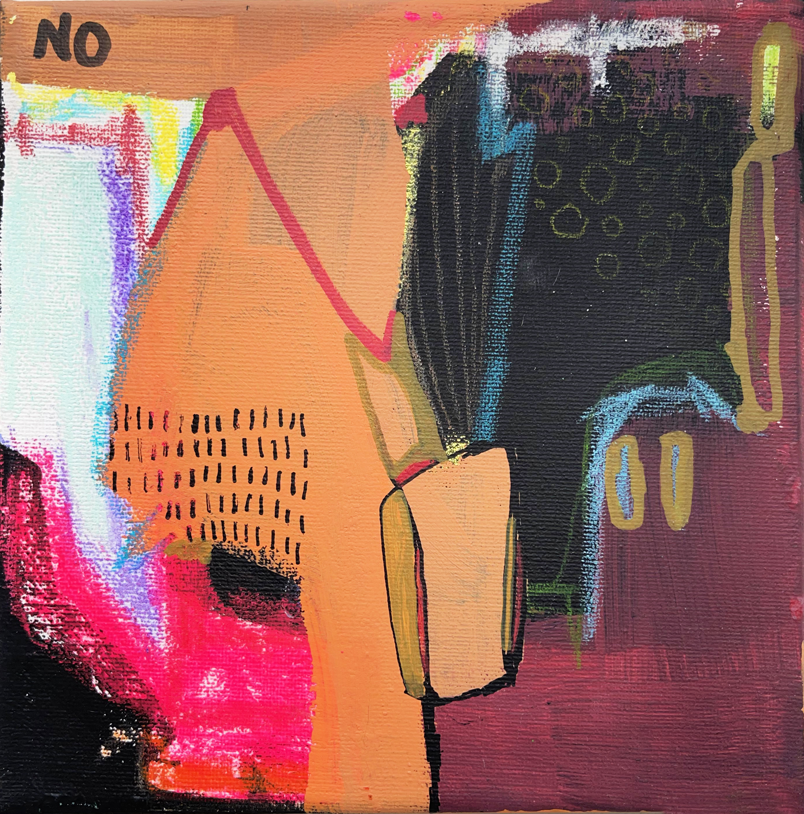 Mixed Media Wall Art, Intuitive Art, Colorful Abstract Painting, Modern