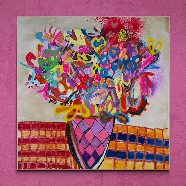 Floral Mixed Media Etsy