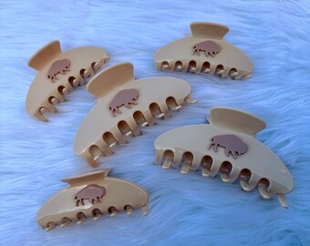 4inch or 5 inch NEUTRAL NUDE Buffalo Hair Clip, Hair Claw, Hair Clip, Hair accessories, Accessories, football, Buffalo football