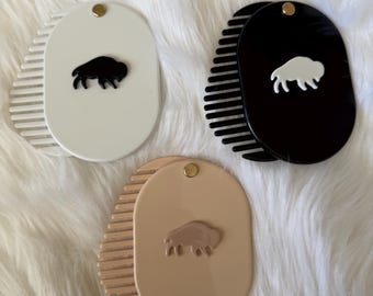 Buffalo Compact, Brush, & Pocket Mirror