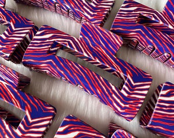 5 Inch Jumbo Buffalo Zebra Stripe Hair Claw Clip