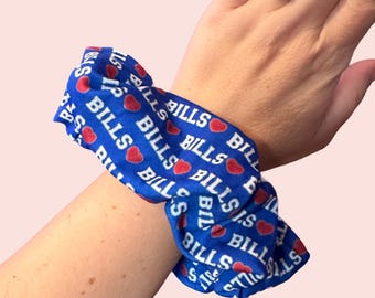 Buffalo Football Scrunchie, Buffalo Scrunchie, Scrunchie, football Scrunchie, Oversized Sports Scrunchie, Sports accessories, Football Gear
